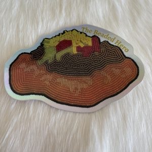 Indian Taco Holographic Beadwork Sticker