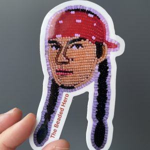 Drives Beadwork Sticker