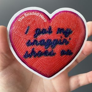 Snaggin' Shoes Beadwork Sticker