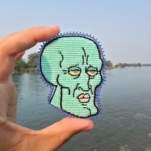 Handsome Squidward Pin